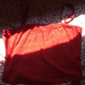 Red tank top